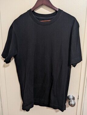 Reigning Champ Midweight Cotton T-shirt Size M Made In Canada Black